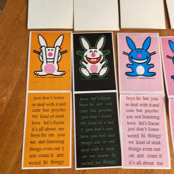 Vintage happy bunny stickers - Picture 2 of 3